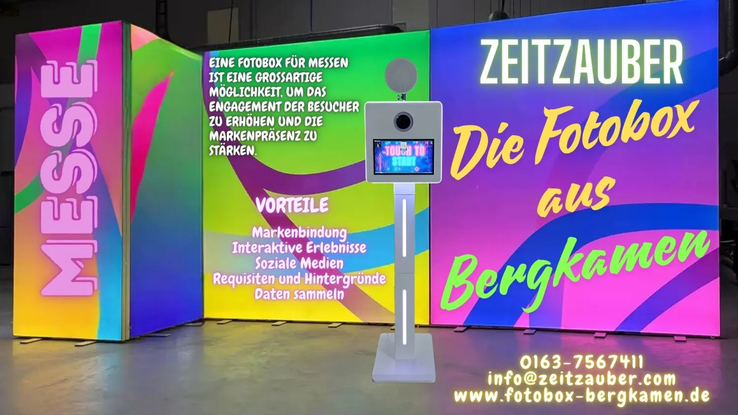 Die Fotobox für Messen  von Zeitzauber Fotobox Bergkamen 