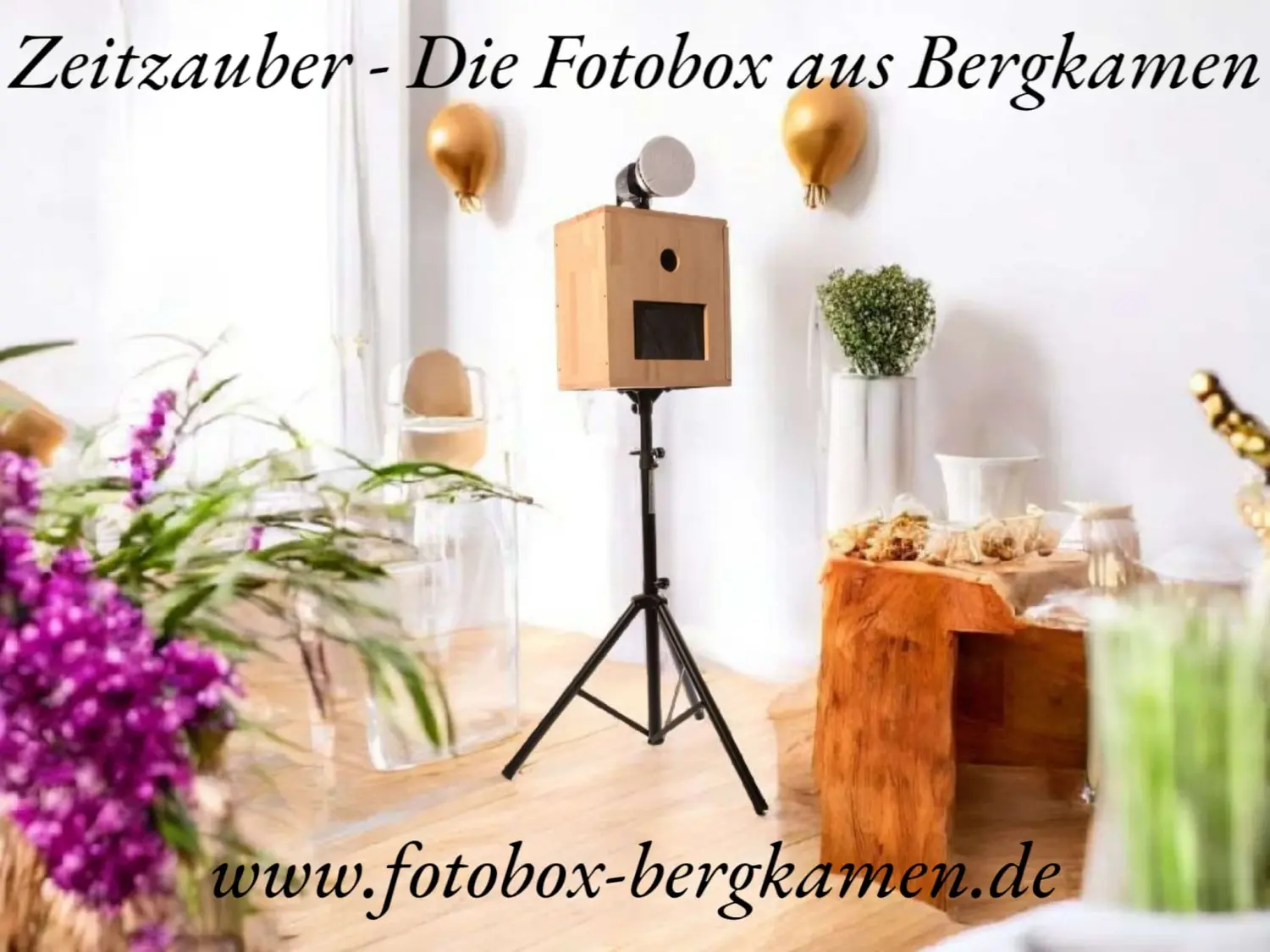 Holz Fotobox von Zeitzauber Fotobox Bergkamen 